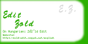 edit zold business card